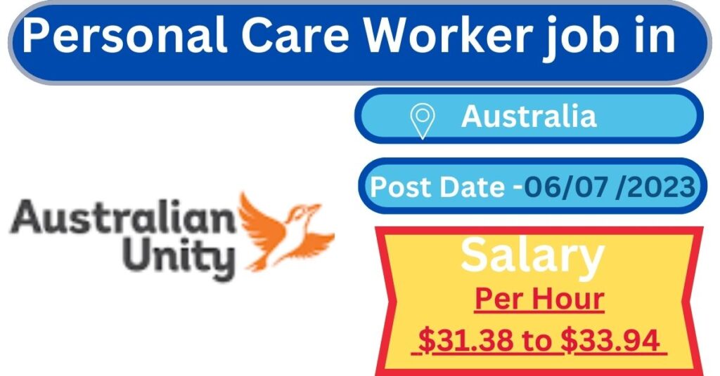 Personal Care Worker job in Australia