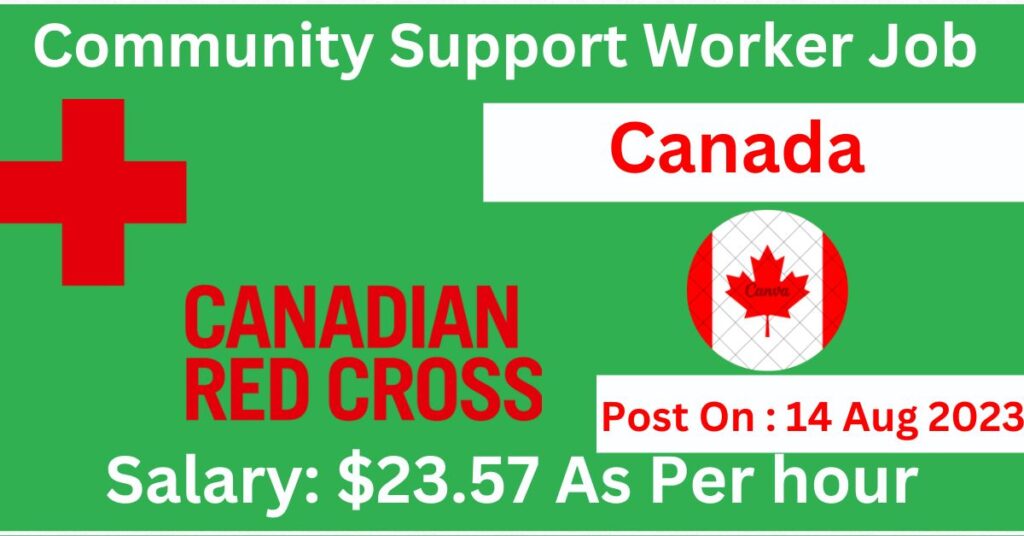 Community Support Worker Job in Canada
