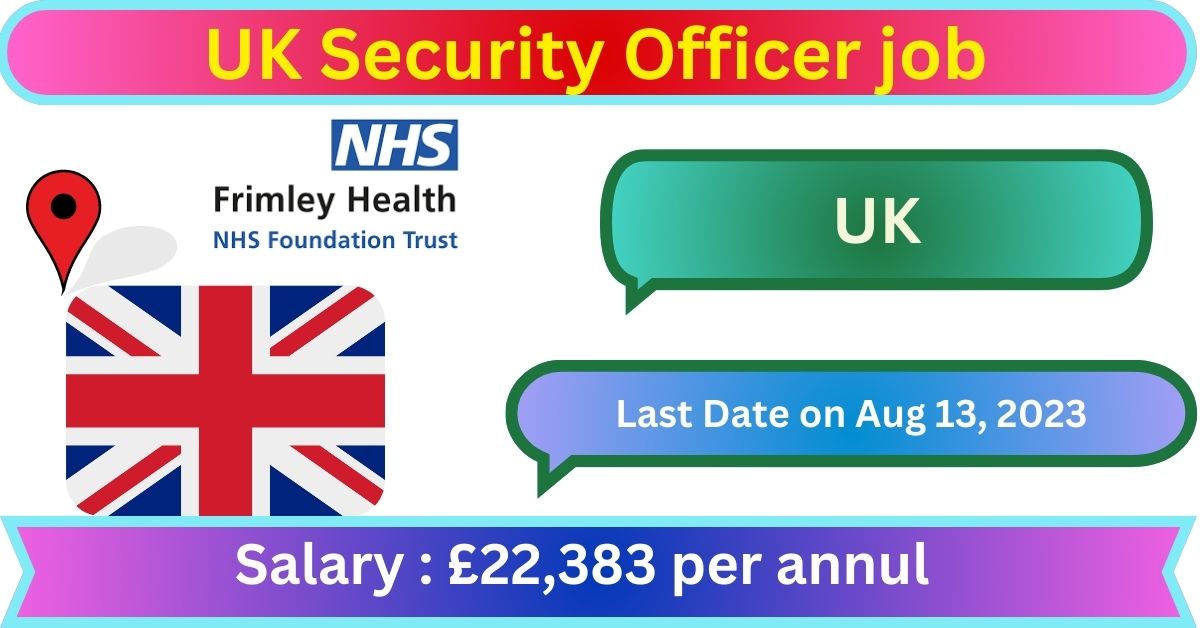 UK Security Officer job