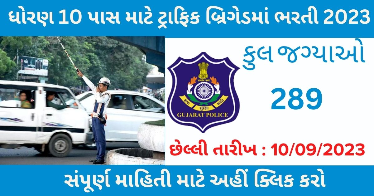 10th Pass Traffic Brigade Post 2023