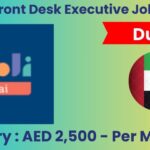 Front Desk Executive Job in Dubai