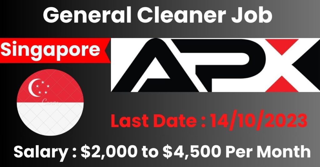 General Cleaner Job in Singapore
