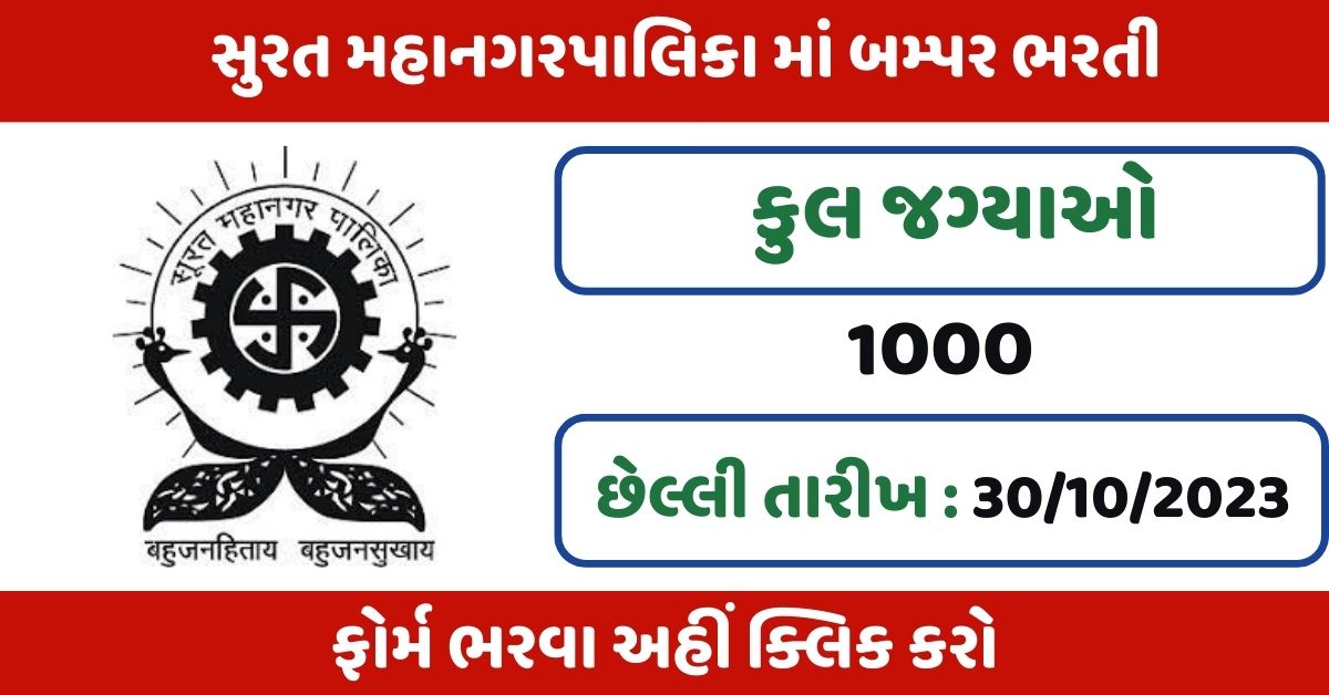 Surat Municipal Corporation Post 2023