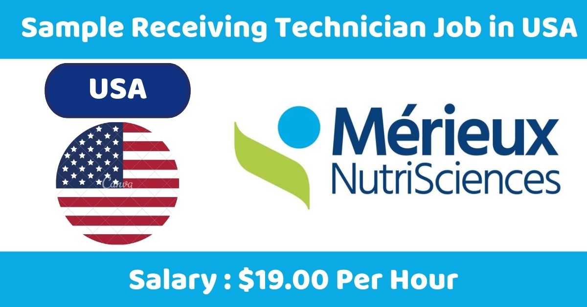 Sample Receiving Technician Job in USA