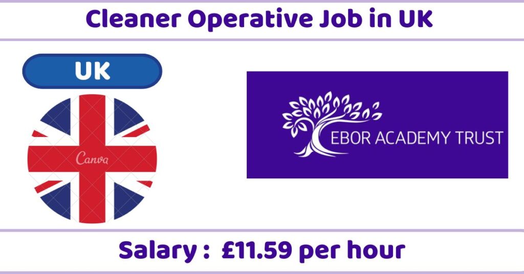 Cleaner Operative Job in UK