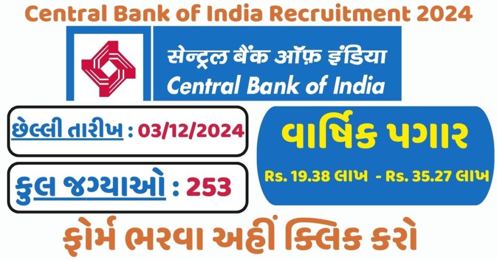 Central Bank of India Recruitment 2024