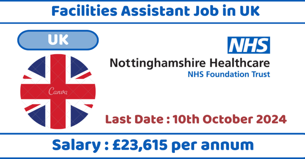 Facilities Assistant Job in UK
