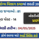 District Health Society Kutch Recruitment 2025