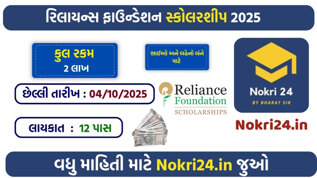 Reliance Foundation Scholarship 2025 – Apply Online, Eligibility, Benefits & Application Process