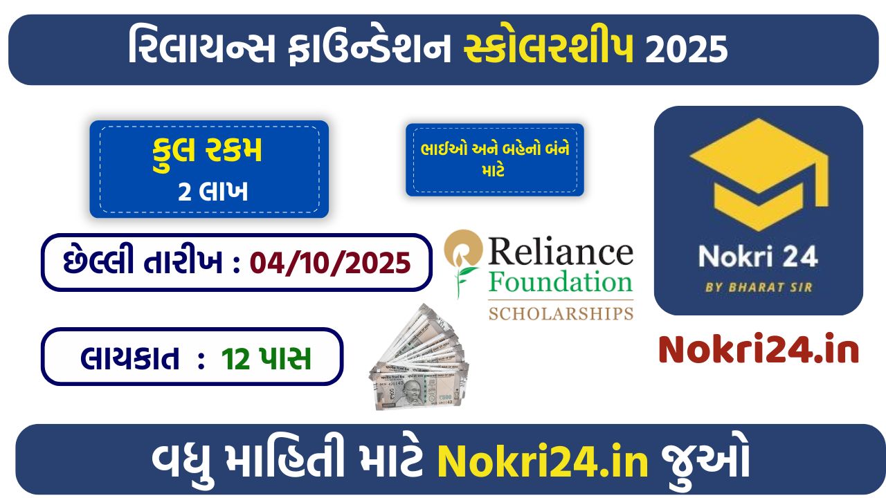 Reliance Foundation Scholarship 2025 – Apply Online, Eligibility, Benefits & Application Process