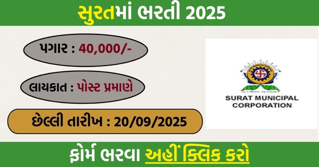 Surat Municipal Corporation Recruitment 2025 – CT Scan & MRI Technician Posts