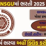 VNSGU Recruitment 2025 : Apply for Temporary Faculty & Tutor Posts