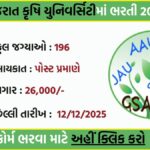 Gujarat State Agricultural Universities Recruitment 2025 – Apply for 196 Farming Assistant Posts