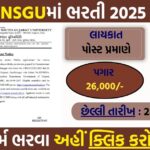 VNSGU Recruitment 2025: Apply Online for Junior Clerk & Stenographer Posts