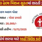 NHM Surat Rural Recruitment 2025: Apply Online for Lab Technician & Counsellor Posts