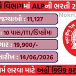 RRB ALP Recruitment 2026: Apply Online for 11,127 Assistant Loco Pilot Vacancies