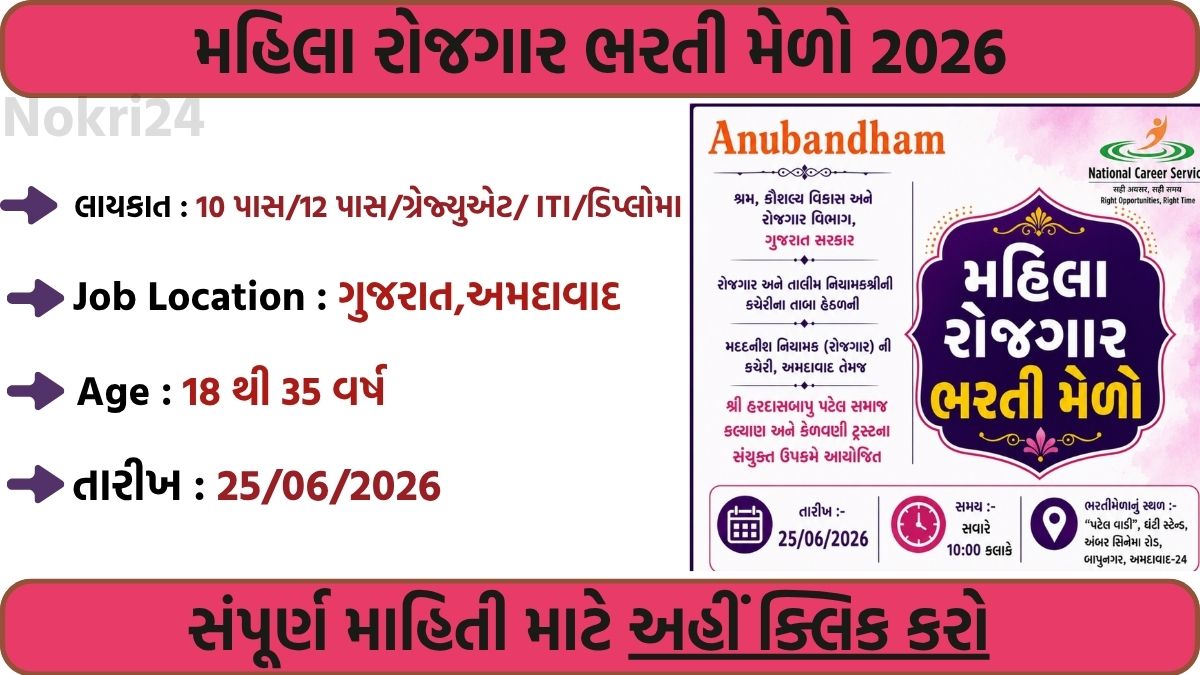 Gujarat Job Fair 2026: विभिन्न पदों पर वॉक-इन इंटरव्यू | योग्यता, चयन प्रक्रिया और पूरी जानकारी